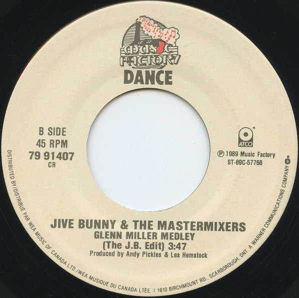 Jive Bunny And The Mastermixers : Swing The Mood (7")