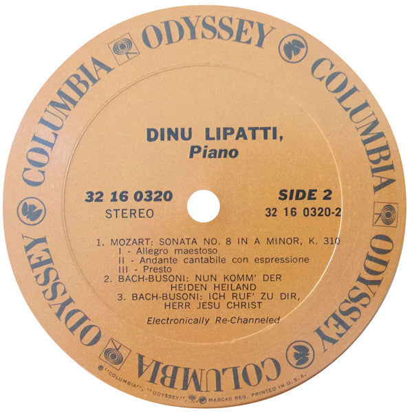 Johann Sebastian Bach, Wolfgang Amadeus Mozart, Dinu Lipatti : Works Of Bach And Mozart - Dinu Lipatti (LP)