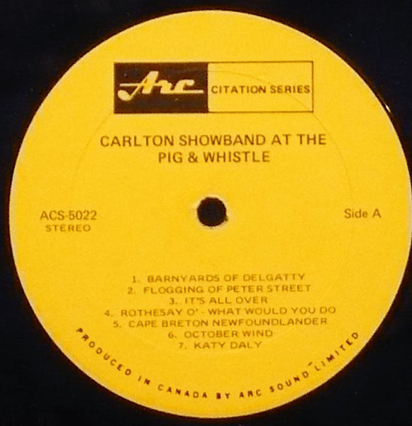 The Carlton Showband : At The Pig And Whistle (LP, Album)