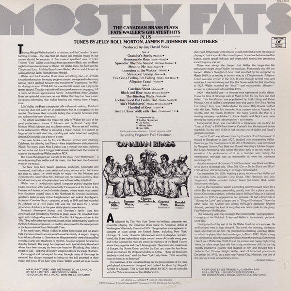 The Canadian Brass : Mostly Fats (LP, Album)