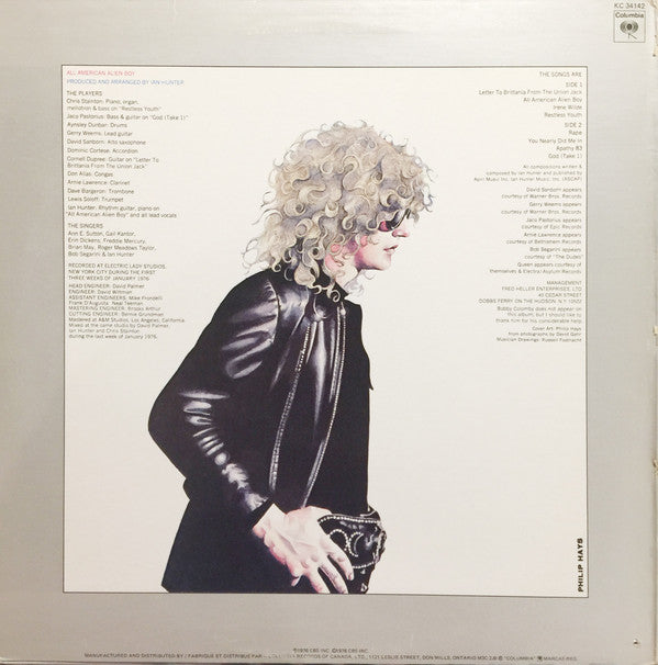 Ian Hunter : All American Alien Boy (LP, Album)