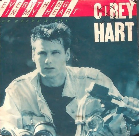 Corey Hart : Everything In My Heart (7", Single, Red)