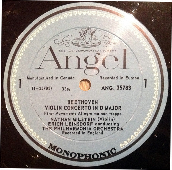 Ludwig van Beethoven, Nathan Milstein : Violin Concerto In D Major (LP, Album)