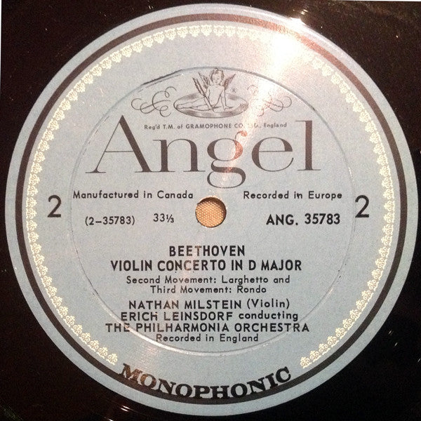 Ludwig van Beethoven, Nathan Milstein : Violin Concerto In D Major (LP, Album)