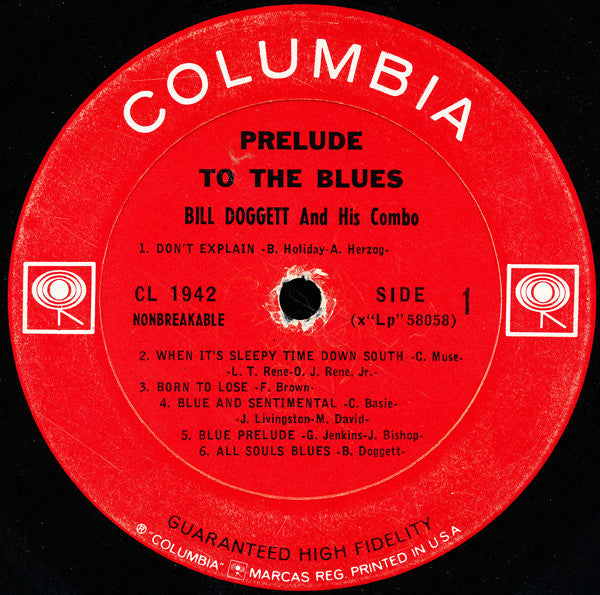 Bill Doggett And His Combo* : Prelude To The Blues (LP, Album, Mono)