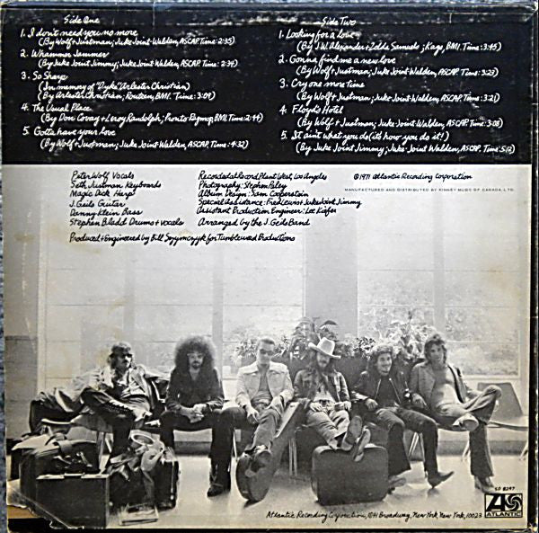 The J. Geils Band : The Morning After (LP, Album)