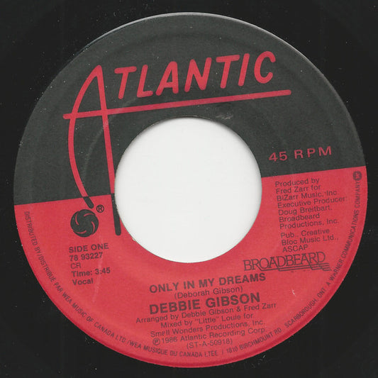 Debbie Gibson : Only In My Dreams (7")