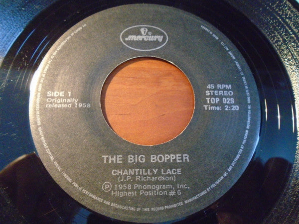 Big Bopper / Leroy Van Dyke : Chantilly Lace / Walk On By (7", RE)