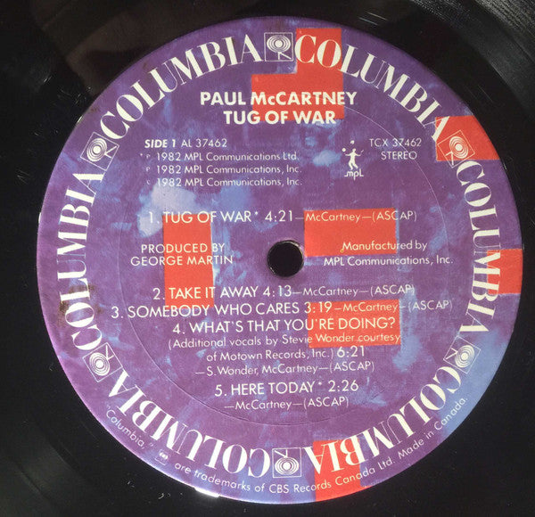 Paul McCartney : Tug Of War (LP, Album)