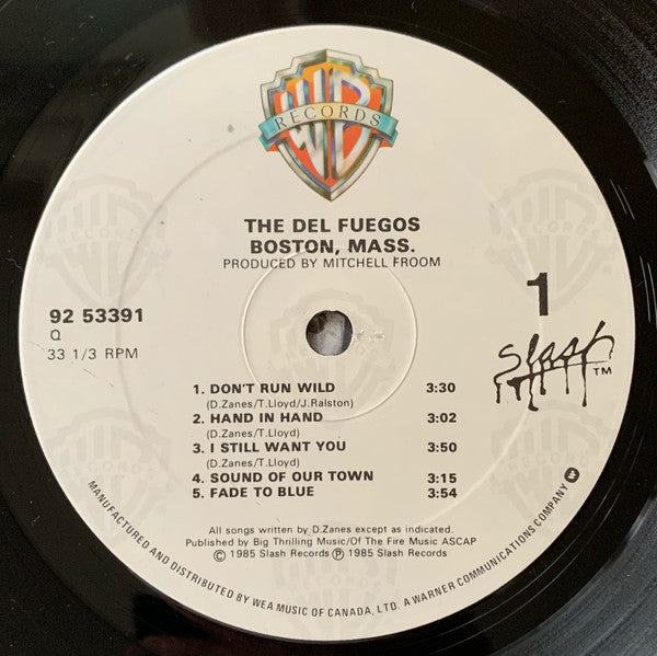 The Del Fuegos : Boston, Mass. (LP, Album)