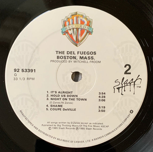 The Del Fuegos : Boston, Mass. (LP, Album)