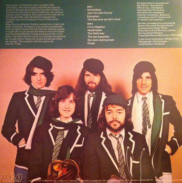 The Kinks : Schoolboys In Disgrace (LP, Album, RE)