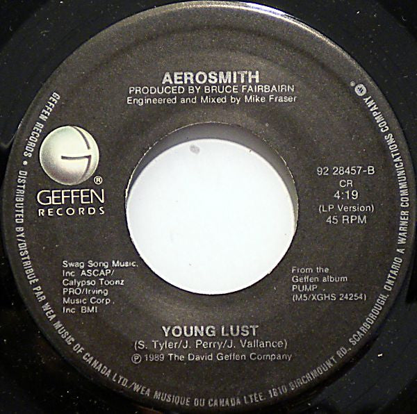 Aerosmith : Love In An Elevator (7", Single)