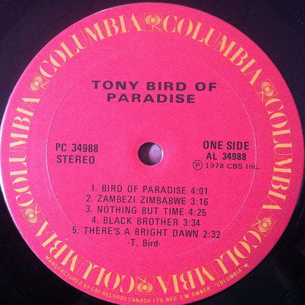 Tony Bird (3) : Bird Of Paradise (LP, Album)