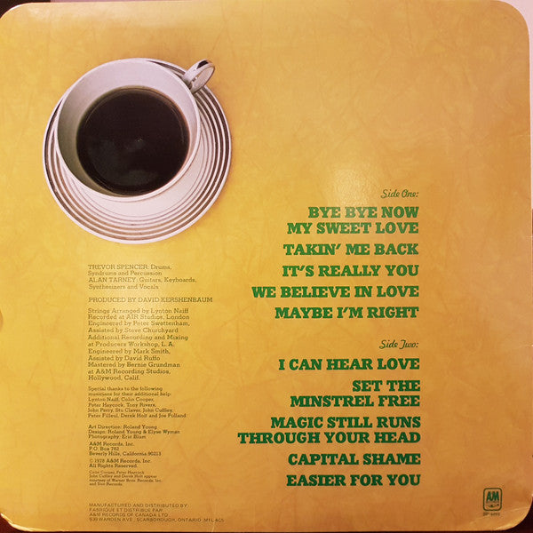 The Tarney/Spencer Band : Three's A Crowd (LP, Album, sle)
