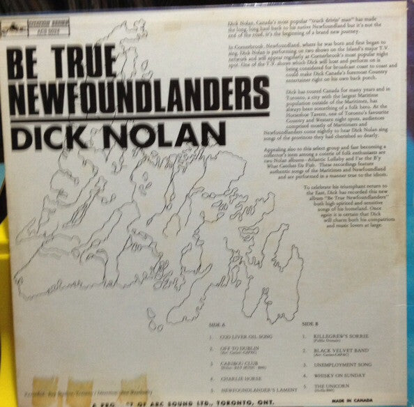 Dick Nolan (2) : Be True Newfoundlanders (LP, Album)