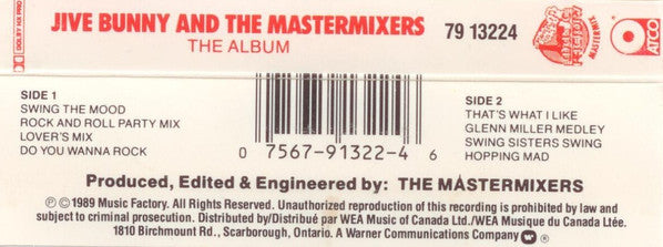 Jive Bunny And The Mastermixers : The Album (Cass, Album, Dol)