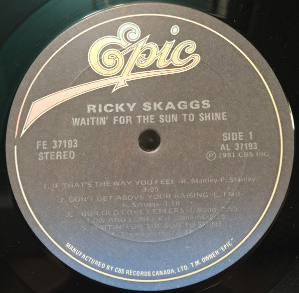 Ricky Skaggs : Waitin' For The Sun To Shine (LP, Album)