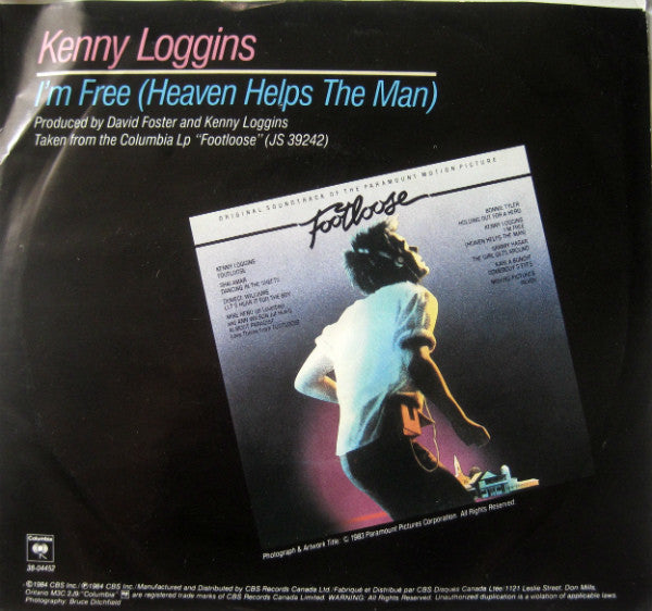 Kenny Loggins : I'm Free (Heaven Helps The Man) (7", Single)