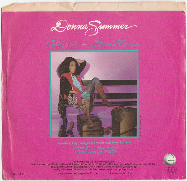 Donna Summer : Cold Love (7", Single)