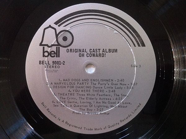 Various : Original Cast Album - Oh Coward! (2xLP, Gat)