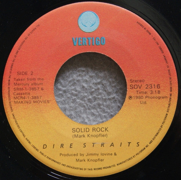 Dire Straits : Industrial Disease (7", Single)