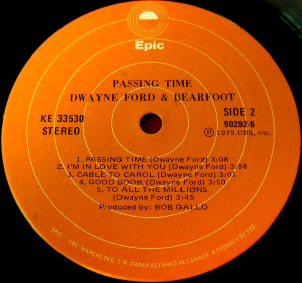 Dwayne Ford & Bearfoot : Passing Time (LP, Album)