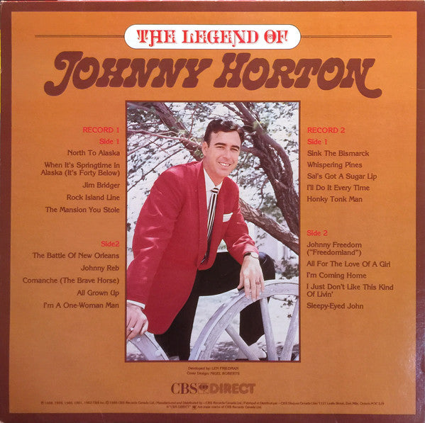 Johnny Horton : The Legend Of Johnny Horton (2xLP, Comp)