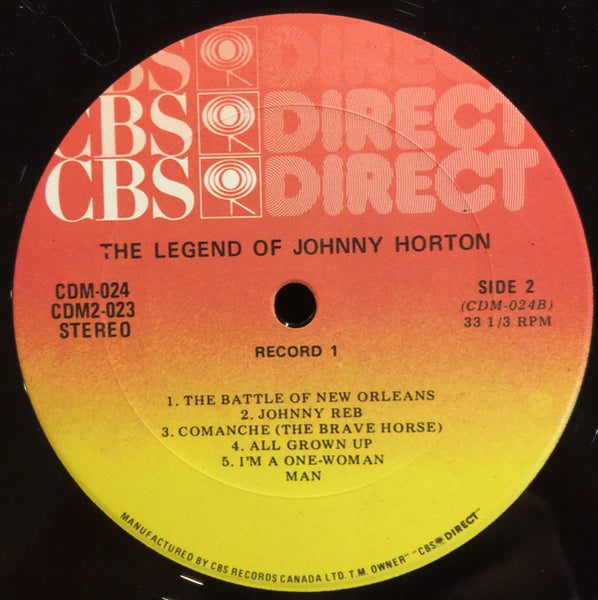 Johnny Horton : The Legend Of Johnny Horton (2xLP, Comp)