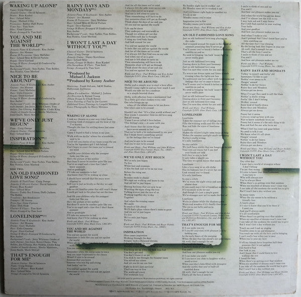 Paul Williams (2) : The Best Of Paul Williams (LP, Comp)