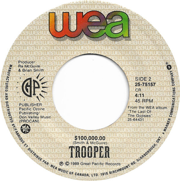 Trooper (4) : Boy With A Beat (7", Single)