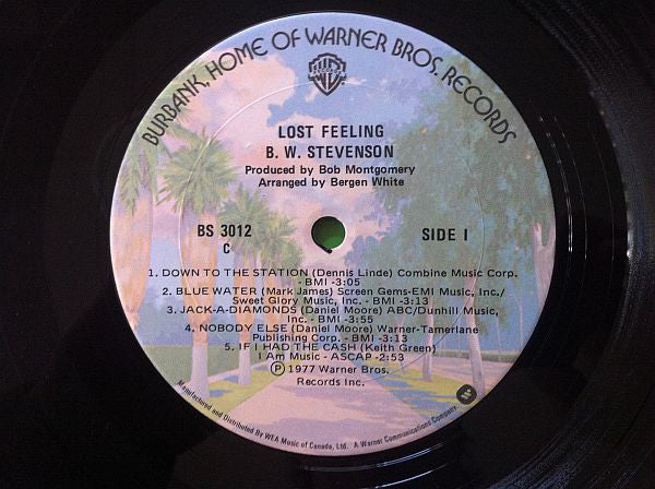 B.W. Stevenson : Lost Feeling (LP, Album)