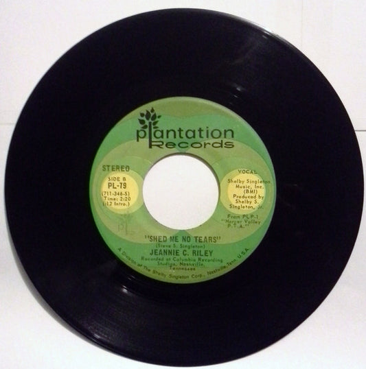 Jeannie C. Riley : Shed Me No Tears / Roses And Thorns (7")