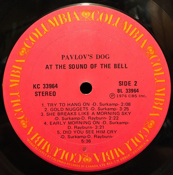 Pavlov's Dog : At The Sound Of The Bell (LP, Album)