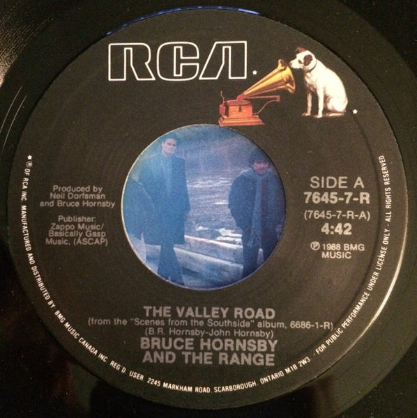 Bruce Hornsby And The Range : The Valley Road (7", Single, Pic)