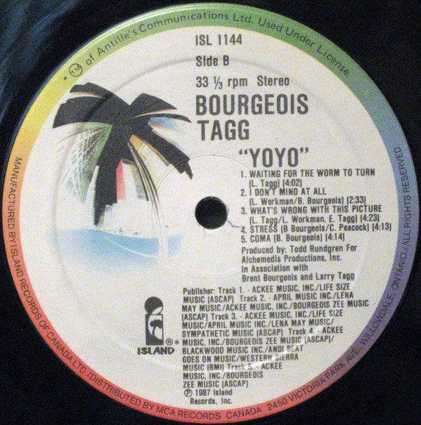 Bourgeois Tagg : Yoyo (LP)