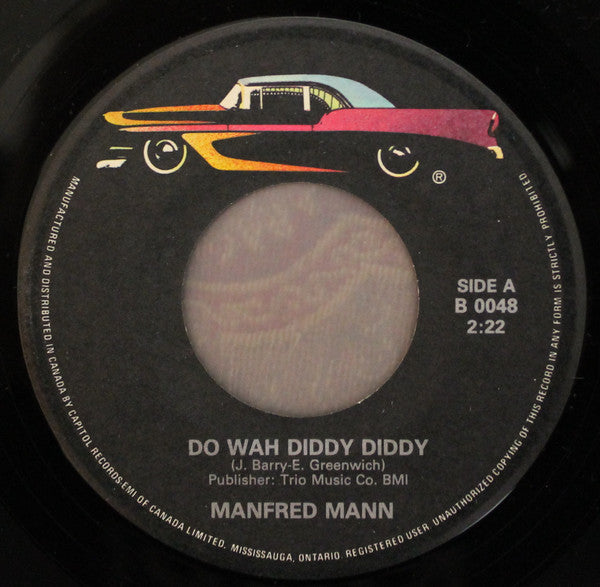 Manfred Mann : Do Wah Diddy Diddy / Sha-la-la (7", Mono, RE)