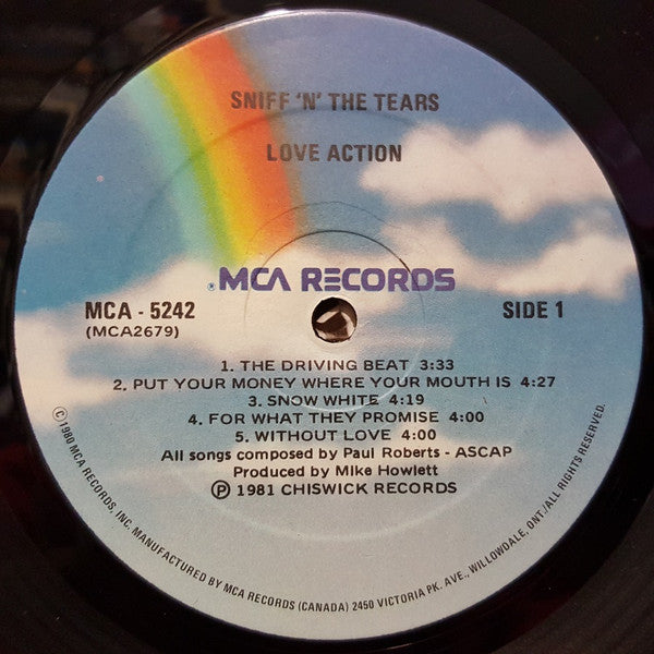 Sniff 'n' The Tears : Love Action (LP, Album)