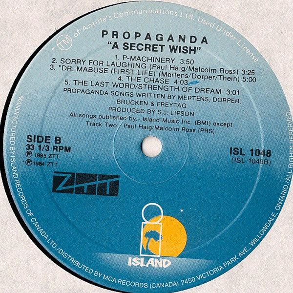 Propaganda : A Secret Wish (LP, Album)