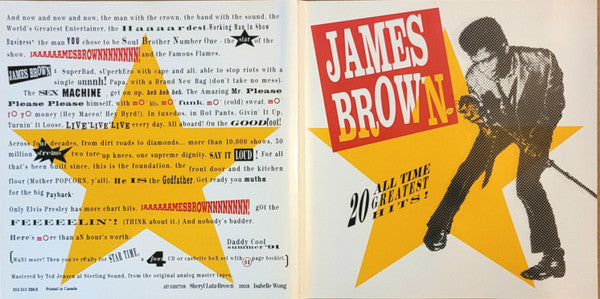 James Brown : 20 All-Time Greatest Hits! (CD, Comp, RE)