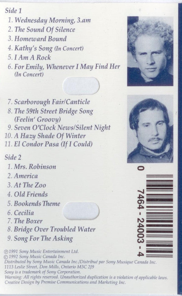 Simon & Garfunkel : The Definitive Collection (Cass, Comp, Dol)