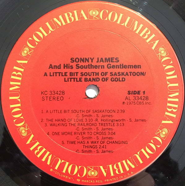 Sonny James : A Little Bit South Of Saskatoon / Little Band Of Gold (LP)