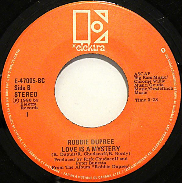 Robbie Dupree : Hot Rod Hearts  (7", Single)