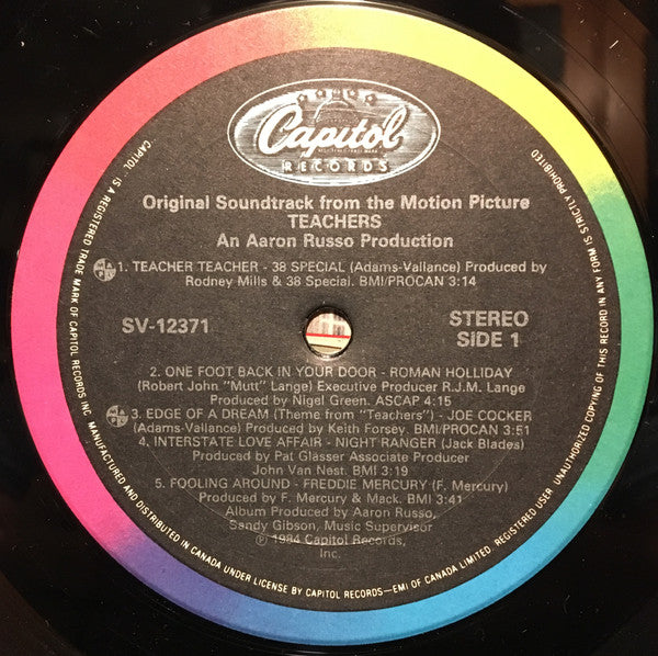 Various : Original Soundtrack From The Motion Picture "Teachers" (LP, Album)