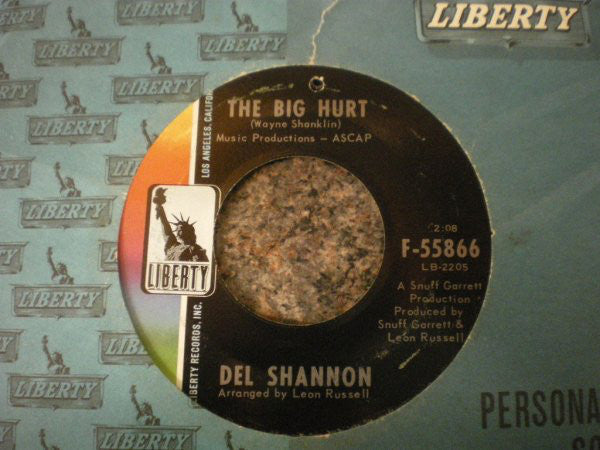 Del Shannon : The Big Hurt / I Got It Bad (7", Single)