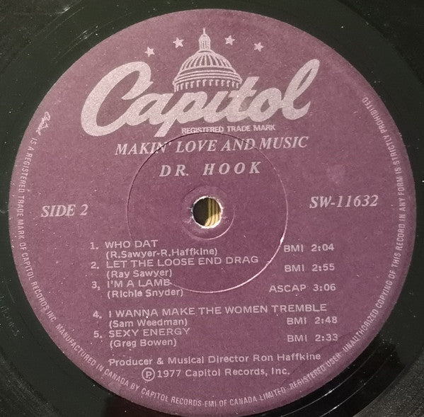 Dr. Hook : Makin' Love And Music (LP, Album)