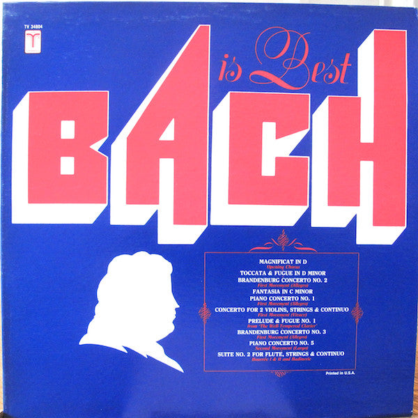 Johann Sebastian Bach, Rilling* • Newman* • Sebestyen* • Foss* • Kehr* : Bach Is Best (LP, Comp)