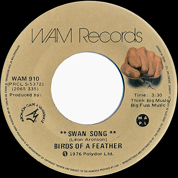 Birds Of A Feather (5) : Swan Song (7", Single)
