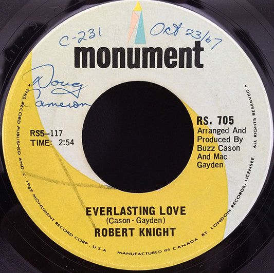 Robert Knight : Everlasting Love (7", Single)