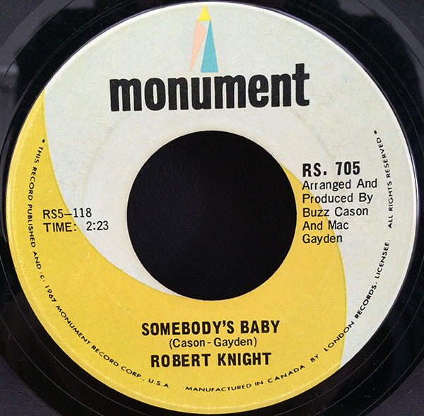 Robert Knight : Everlasting Love (7", Single)